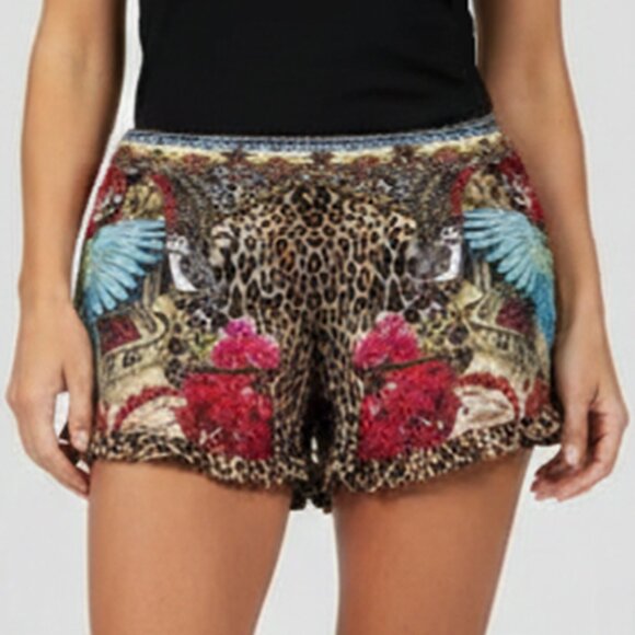Camilla Wondrous Leopard Shorts Size Small $128E - Picture 1 of 6